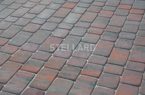 Тротуарная плитка Stellard Старый город Color mix Браун 40