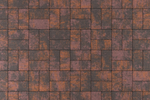 Брусчатка Stellard Прямоугольник 60 мм Color mix Браун